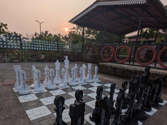 Life size chess board at Resort Dapoli
