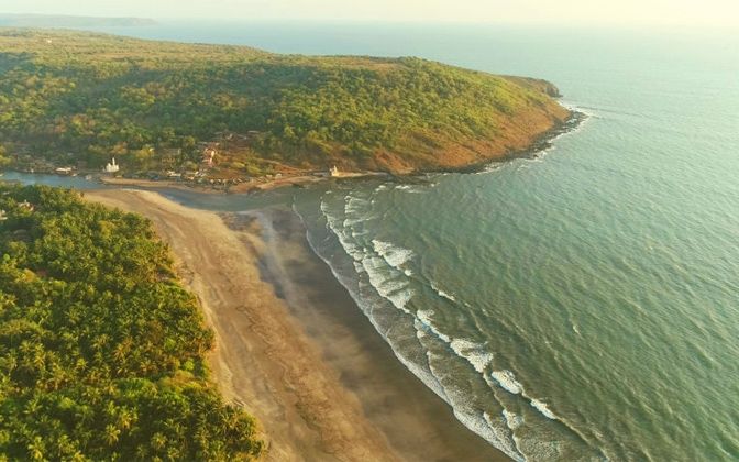 Kolthare beach near Dapoli, the closest beach to 1000 Trees Holiday Homes